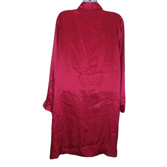 Vintage Morgan Taylor Intimates Pajamas Sleepshirt Nightgown M Pink Polka Dot - Picture 8 of 10